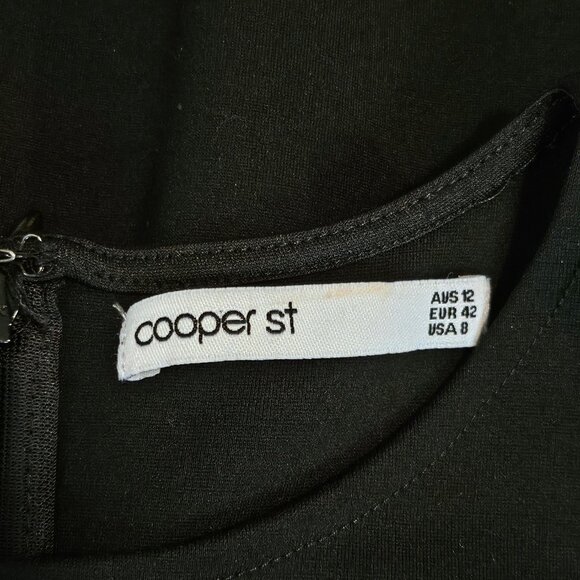 COOPER ST Black Short Sleeveless Bodycon Sheath Dress Size 8 - Picture 7 of 9